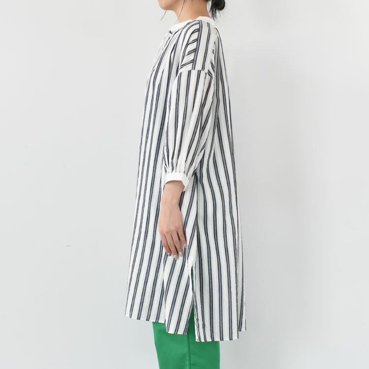 コットンドビーストライプスキッパーチュニック