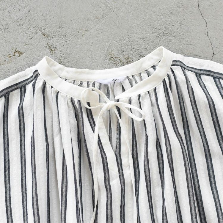 コットンドビーストライプスキッパーチュニック