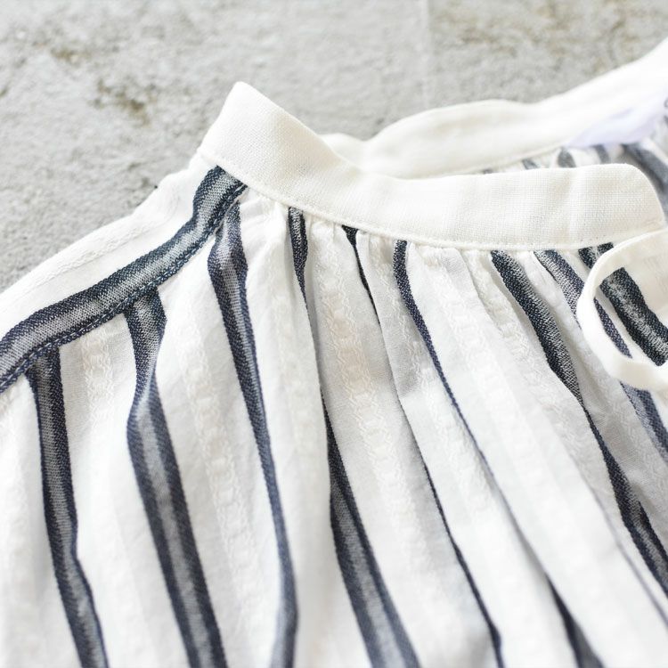 コットンドビーストライプスキッパーチュニック