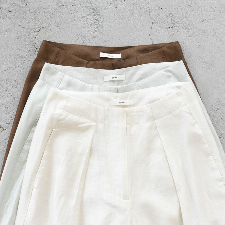 Sheer Tuck Pants シアータックパンツ
