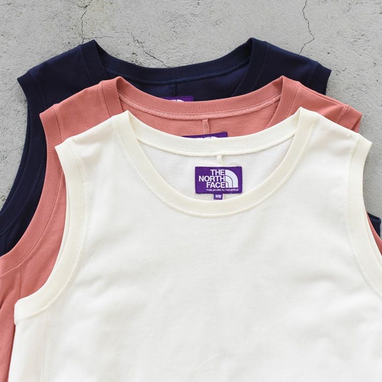 Cotton Jersey Sleeveless Flared Dress コットンジャージー スリーブレスドレス