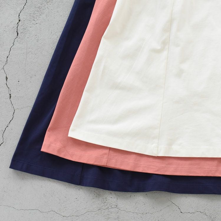 Cotton Jersey Sleeveless Flared Dress コットンジャージー スリーブレスドレス