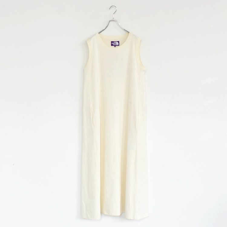 Cotton Jersey Sleeveless Flared Dress コットンジャージー スリーブレスドレス
