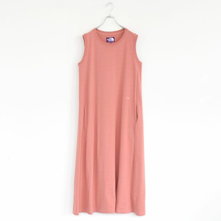 Cotton Jersey Sleeveless Flared Dress コットンジャージー スリーブレスドレス