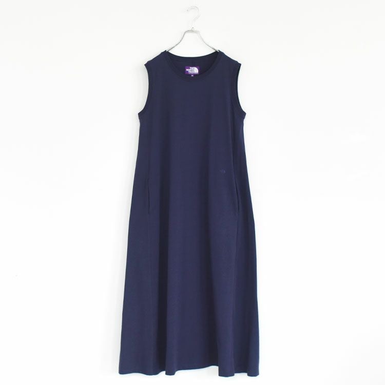 Cotton Jersey Sleeveless Flared Dress コットンジャージー スリーブレスドレス