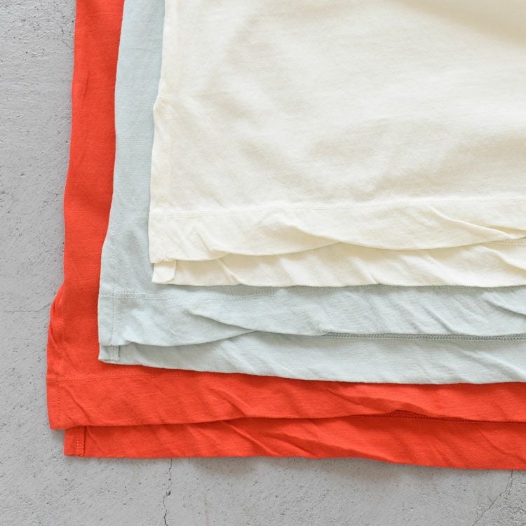 twisted cotton jersey high-neck sleeveless Tee ハイネック スリーブレスティー