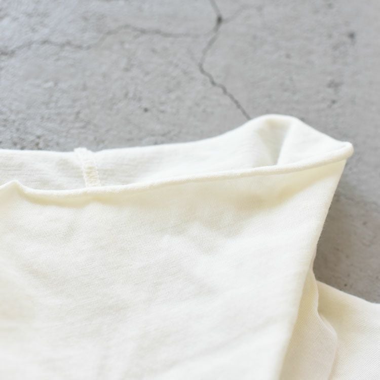 twisted cotton jersey high-neck sleeveless Tee ハイネック スリーブレスティー