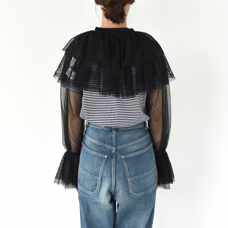 SALE 30％OFF】tulle embroidery bolero チュールエンブロイダリー