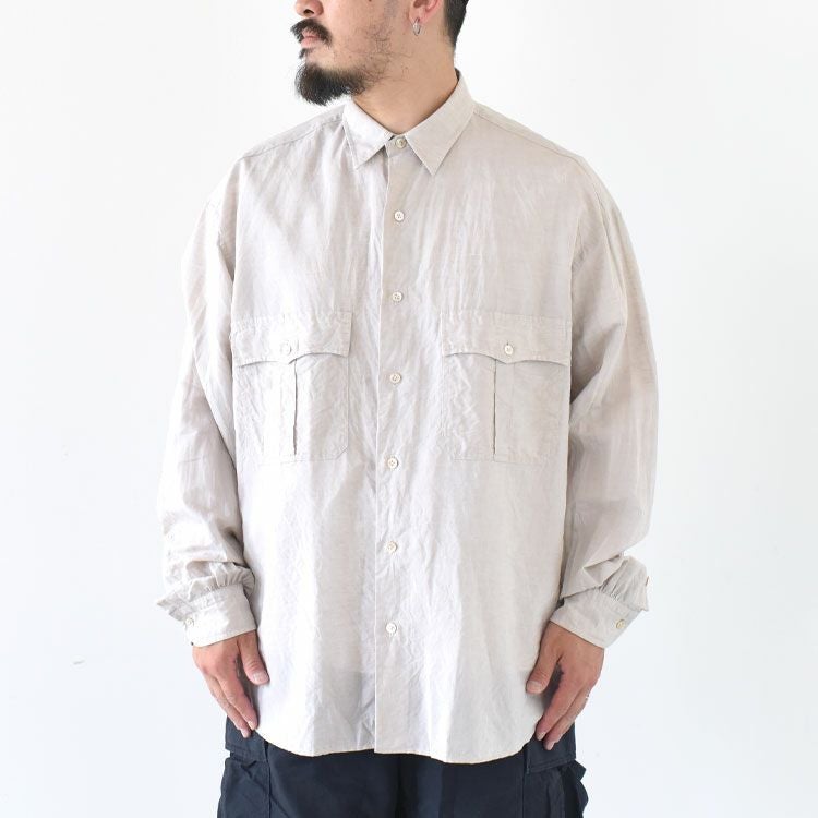 ROLL UP LINEN COTTON SHIRT ロールアップリネンコットンシャツ/PORTER