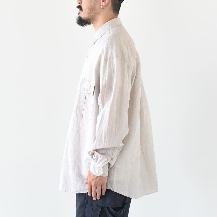 ROLL UP LINEN COTTON SHIRT ロールアップリネンコットンシャツ/PORTER