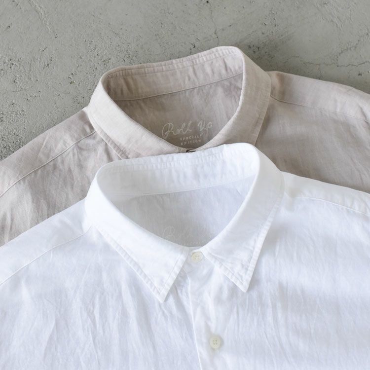 ROLL UP LINEN COTTON SHIRT ロールアップリネンコットンシャツ/PORTER