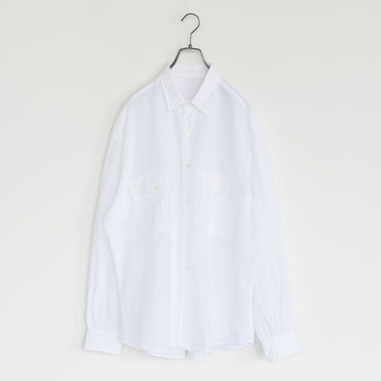 ROLL UP LINEN COTTON SHIRT ロールアップリネンコットンシャツ