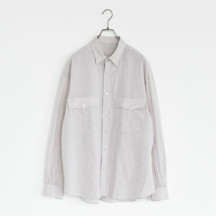ROLL UP LINEN COTTON SHIRT ロールアップリネンコットンシャツ