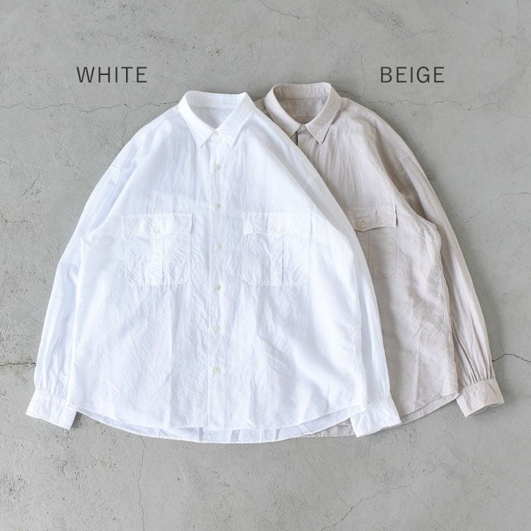 ROLL UP LINEN COTTON SHIRT ロールアップリネンコットンシャツ/PORTER
