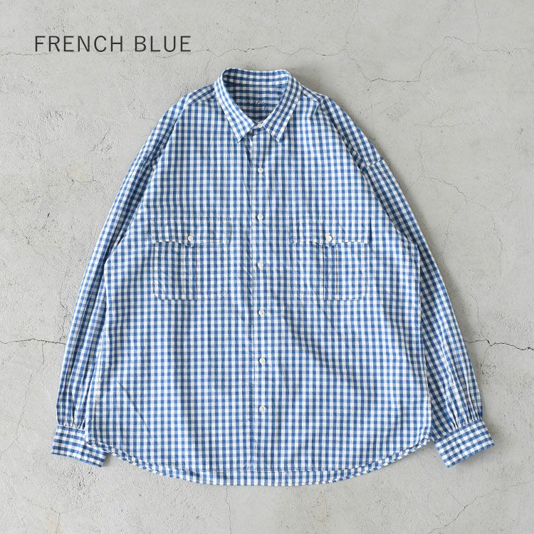 ROLL UP GINGHAM CHECK SHIRT ロールアップギンガムチェックシャツ