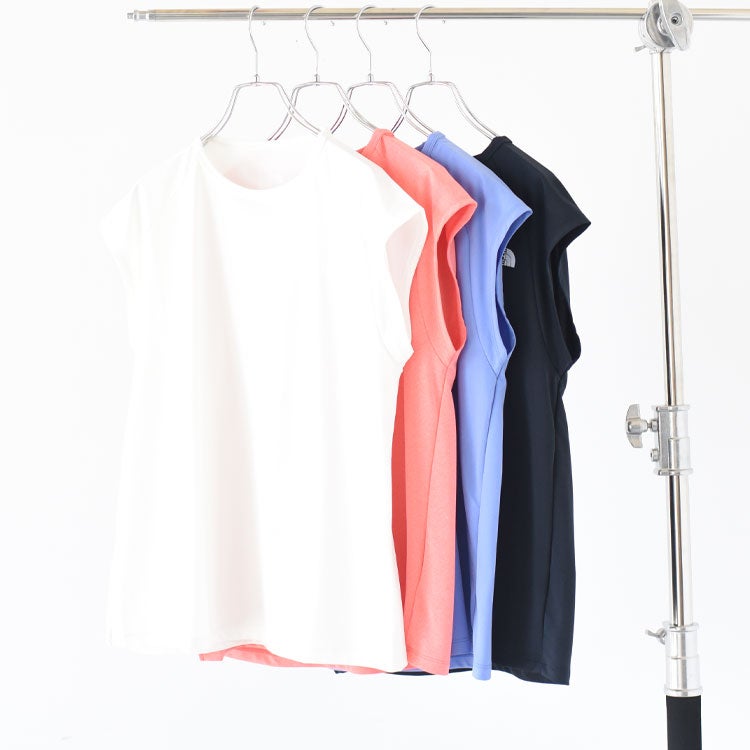 F/S LONG HEM TEE フレンチスリーブロングヘムティー【メール便1点まで可能】