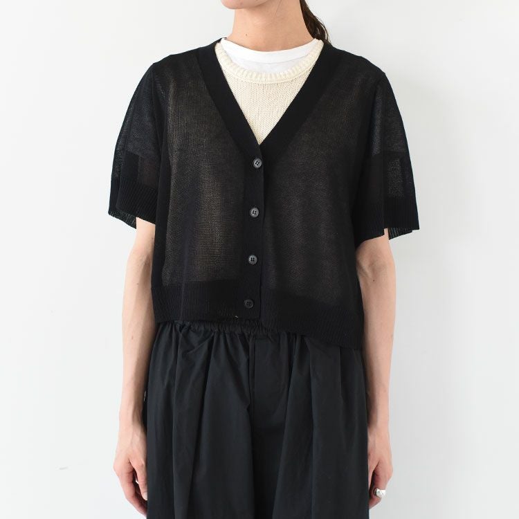 V neck short C/D Vネックショートカーディガン