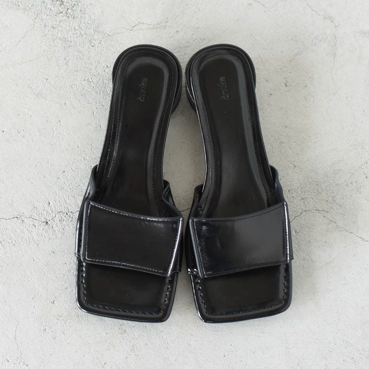 Square Ecoleather Sandals スクエア エコレザーサンダル