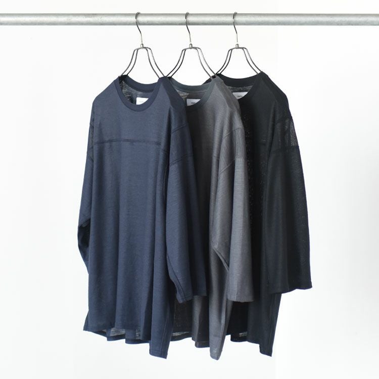 RAMIE KNIT BALL GAMES 3/4 SLEEVE TEE ラミー天竺 / ボールゲーム3/4スリーブTEE
