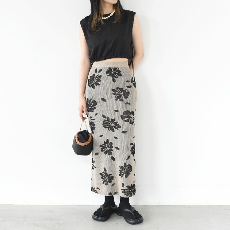 Sleeveless Drawstring Tops スリーブレス ドローストリングトップス