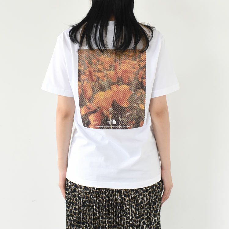 ショートスリーブフラッシュドライピクセルプラントコットンティー