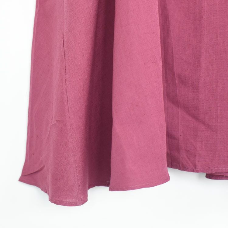 コットンリネンフレアワンピース