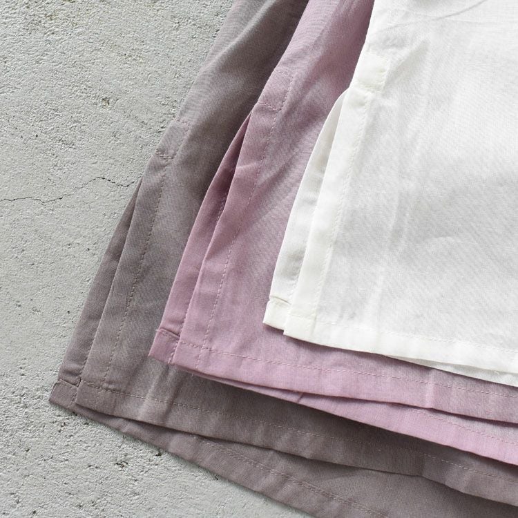 コットンリネンローンノースリーブブラウス