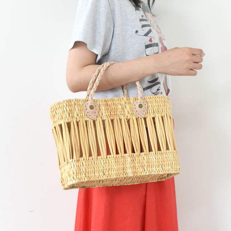 SALE 30％OFF】BRAID HANDLE SMALL SQUARE BASKET ブレイドハンドル