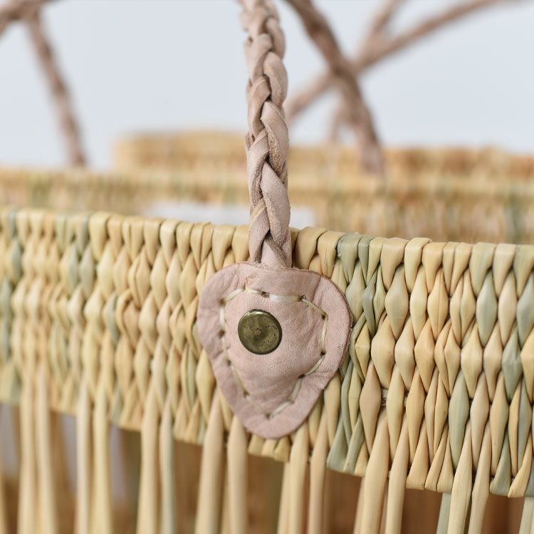 SALE 30％OFF】BRAID HANDLE SMALL SQUARE BASKET ブレイドハンドル