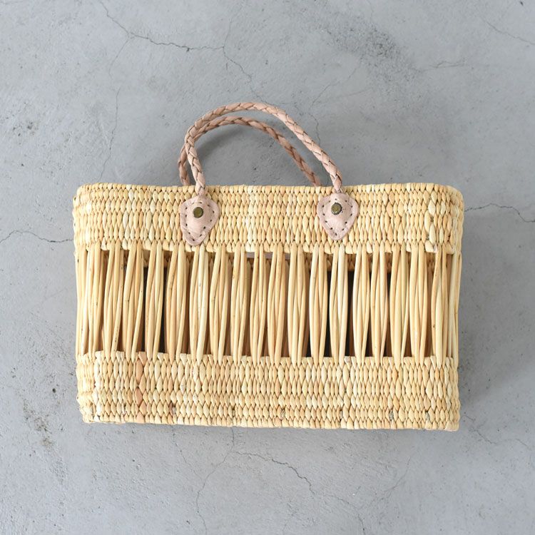 BRAID HANDLE MIDIUM SQUARE BASKET ブレイドハンドルラージスクエアバスケット
