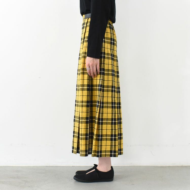 check wrap skirt チェックラップスカート