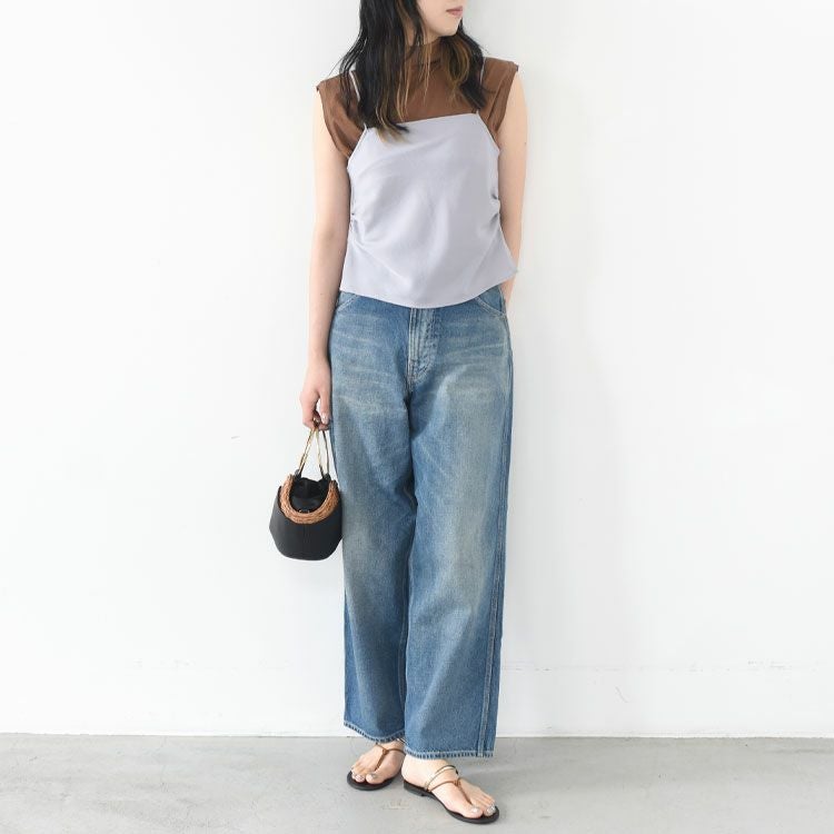 SALE 40％OFF】Satin Gather Camisole サテンギャザーキャミソール