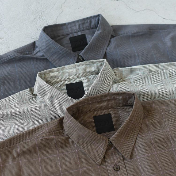 TECH REGULAR COLLAR SHIRT L/S GLEN CHECK テックレギュラーカラー
