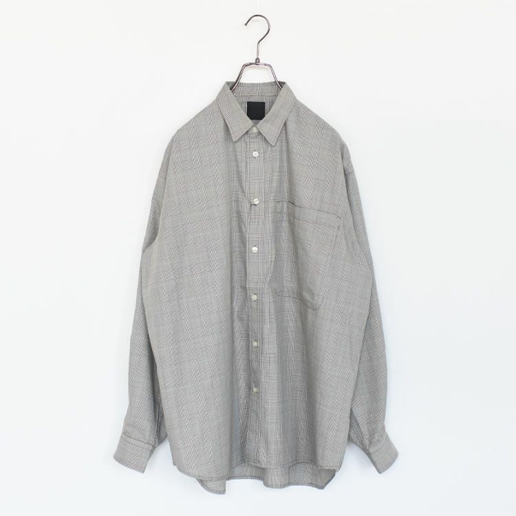 TECH REGULAR COLLAR SHIRT L/S GLEN CHECK テックレギュラーカラーシャツL/Sグレンチェック