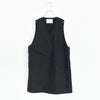 cotton linen wide vest コットンリネンワイドベスト