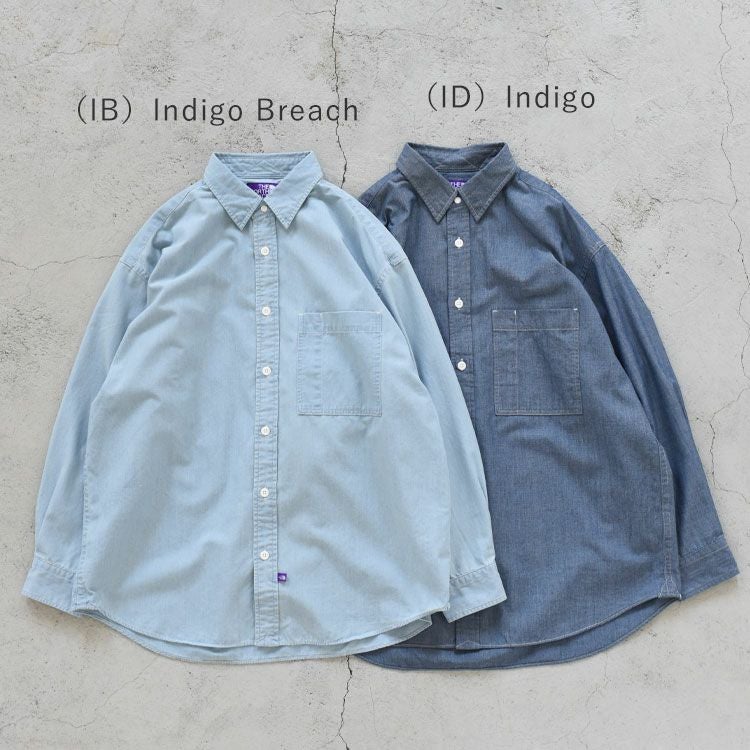 SALE 20％OFF】Regular Collar Chambray Field Shirt レギュラーカラー