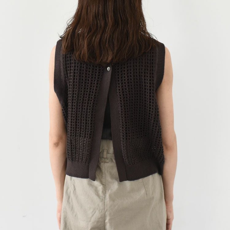 SALE 20％OFF】mesh knit 2way vest メッシュニットベスト/MidiUmi