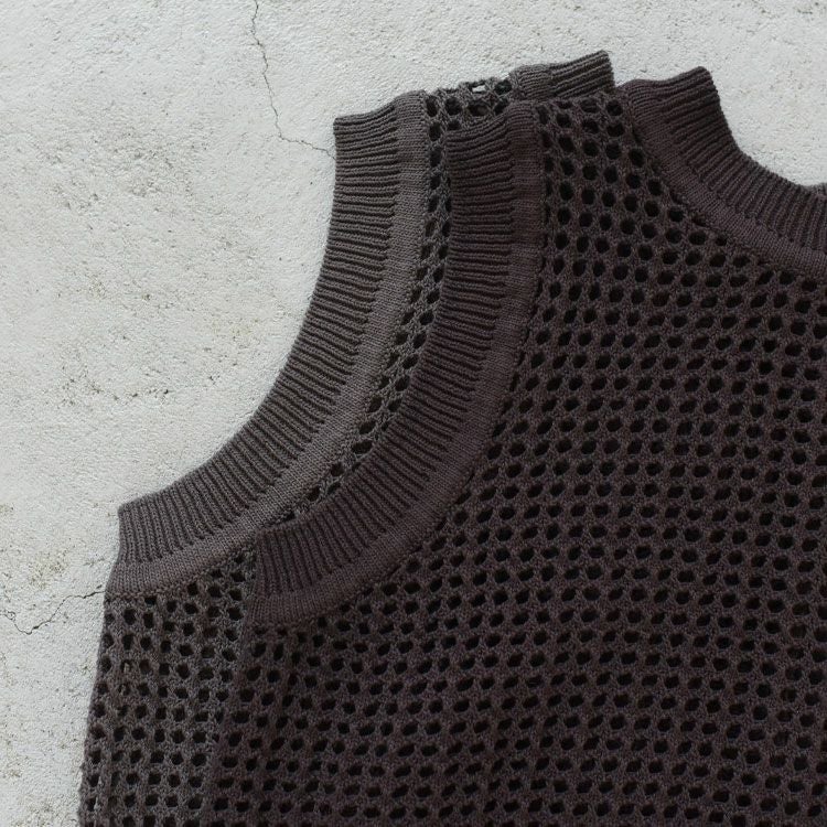 SALE 20％OFF】mesh knit 2way vest メッシュニットベスト/MidiUmi