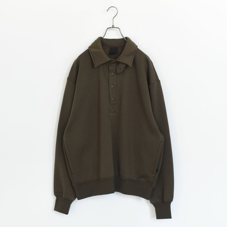 【美品】  DAIWA PIER39 / ダイワピアサーティンナイン | TECH SWEAT SNAP PULLOVER / テックスウェット スナップ プルオーバー | L | オリーブ | メンズ TECH SWEAT SNAP PULLOVER テックスウェット スナップ プルオーバー/BE