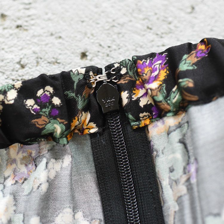 SALE 30％OFF】FLOWER BOUQUET PRINTED SATIN SKIRT フラワーブーケ