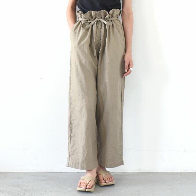 cotton linen wide volume pants コットンリネン ワイドボリュームパンツ