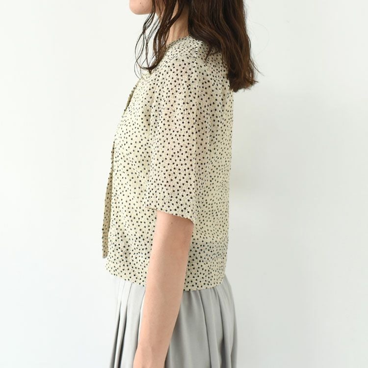 Vneck Dot Blouse Vネック ドットブラウス