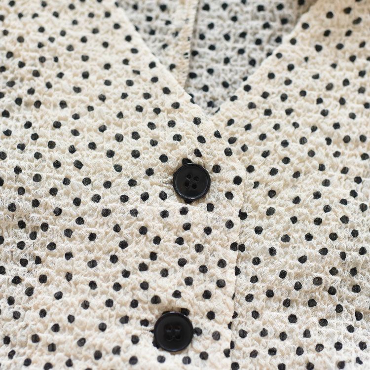Vneck Dot Blouse Vネック ドットブラウス