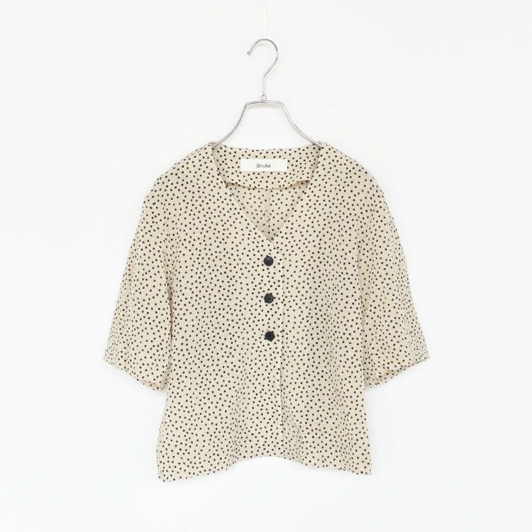 Vneck Dot Blouse Vネック ドットブラウス