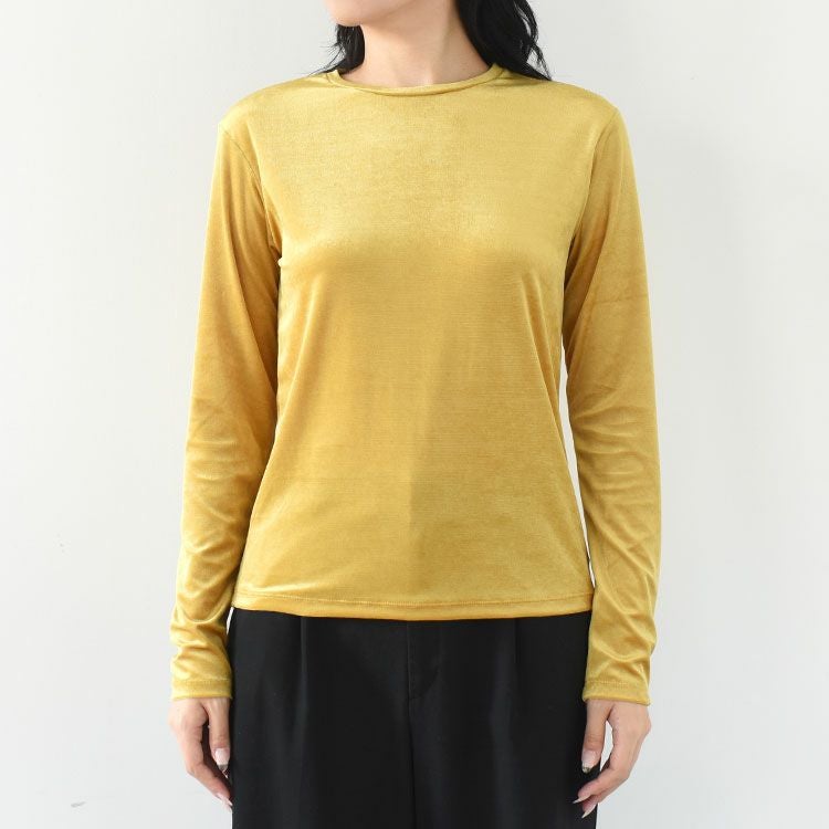 VELOUR LONG SLEEVE TEE ベロアロングスリーブTEE