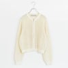 mesh knit zip cardigan メッシュニットジップカーディガン