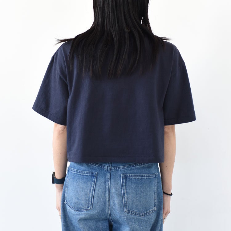 コットン トンプキンス ジャージー クロップド クルーネック 半袖 Tシャツ