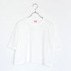 コットン トンプキンス ジャージー クロップド クルーネック 半袖 Tシャツ