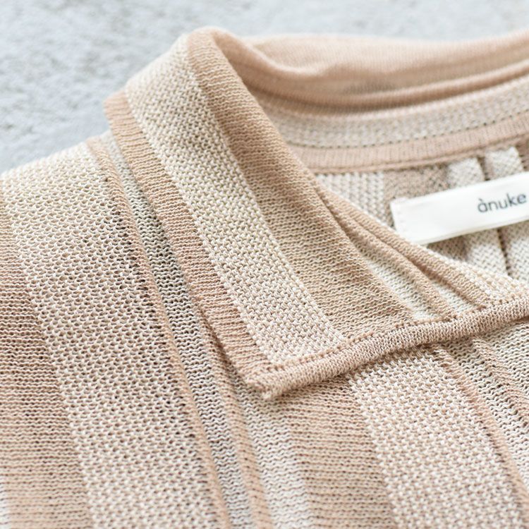 SALE 30％OFF】Stripe Knit Shirts ストライプニットシャツ/62520512