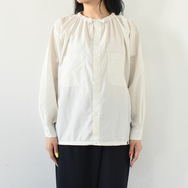 SALE 20％OFF】Graph Check Field Shirred Shirt グラフチェック